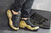 Мужские кроссовки золотые с черным Air Foamposite Pro 8142 Мелитополь