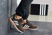 Мужские кроссовки коричневые Adidas 8217 Мелитополь