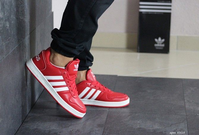 Мужские кроссовки красные Adidas La 8315 Мелитополь - изображение 1