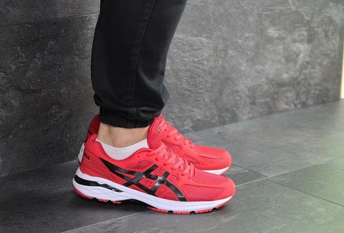 Мужские кроссовки красные Asics 7424 Мелитополь - изображение 1
