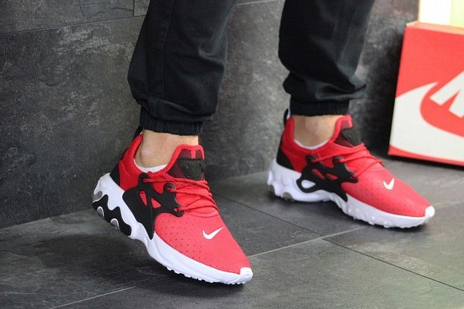 Мужские кроссовки красные Presto React 7974 Мелитополь - изображение 1