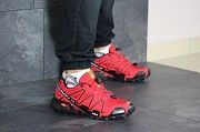 Мужские кроссовки красные Salomon 8384 Мелитополь