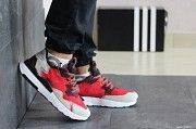 Мужские кроссовки красные с бежевым Jogger Boost 8425 Мелитополь