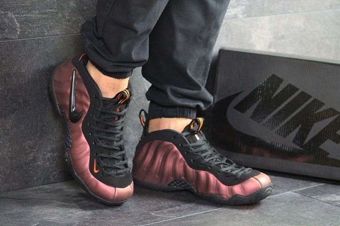 Мужские кроссовки медные с черным Air Foamposite Pro 8138 Мелитополь - изображение 1
