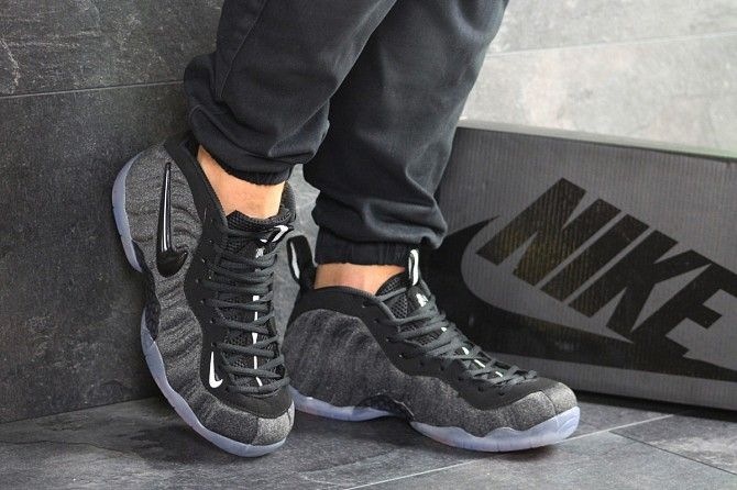 Мужские кроссовки серые Air Foamposite Pro 8140 Мелитополь - изображение 1