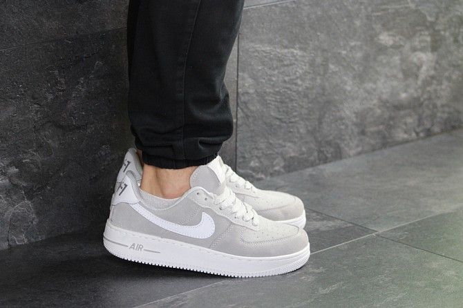 Мужские кроссовки серые Nike Air Force AF 1 7461 Мелитополь - изображение 1