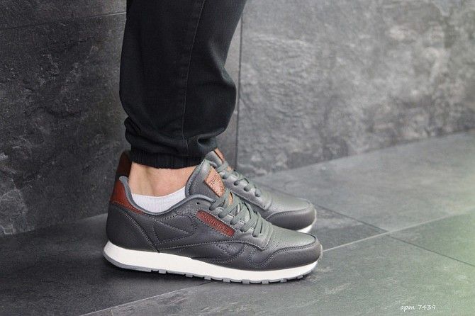 Мужские кроссовки серые Reebok 7439 Мелитополь - изображение 1