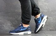 Мужские кроссовки синие с белым Nike Air Max Zero QS 8082 Мелитополь