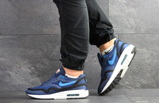 Мужские кроссовки синие с белым Nike Air Max Zero QS 8082 Мелитополь - изображение 1
