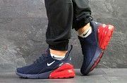 Мужские кроссовки синие с красным Nike Air Max 270 7002 Мелитополь