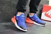 Мужские кроссовки синие с оранжевым Air Max 270 7168 Мелитополь