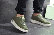 Мужские кроссовки темно зелены Air Force 1 8093 Мелитополь