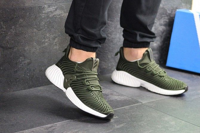 Мужские кроссовки темно зеленые Adidas 7562 Мелитополь - изображение 1