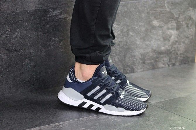 Мужские кроссовки темно синие Adidas Equipment 91/18 7876 Мелитополь - изображение 1