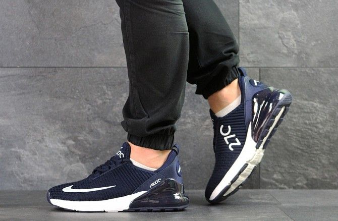 Мужские кроссовки темно синие Air Max 270 7594 Мелитополь - изображение 1