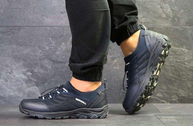 Мужские кроссовки темно синие Merrell 6536 Мелитополь - изображение 1