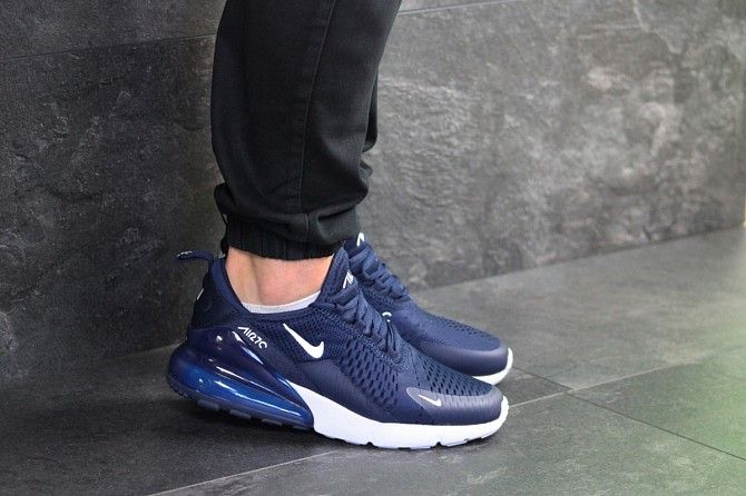 Мужские кроссовки темно синие Nike Air Max 270 7627 Мелитополь - изображение 1