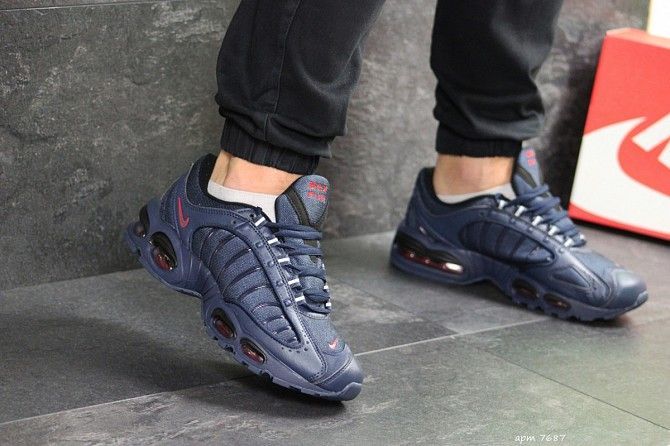 Мужские кроссовки темно синие Nike Air Max 7687 Мелитополь - изображение 1