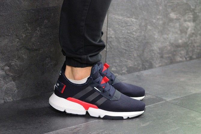 Мужские кроссовки темно синие с белым Adidas POD-S3.1 7536 Мелитополь - изображение 1