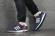 Мужские кроссовки темно синие с белым Adidas ZX 750 8355 Мелитополь