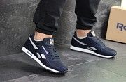 Мужские кроссовки темно синие с белым Reebok 7736 Мелитополь
