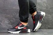 Мужские кроссовки темно синие с белым и красным Air Max 7037 Мелитополь