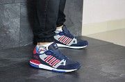 Мужские кроссовки темно синие с красным ZX 750 8350 Мелитополь