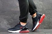Мужские кроссовки темно синие с красным Air Max 270 7365 Мелитополь