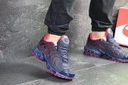 Мужские кроссовки темно синие с красным Nike Air Max Tn 7646 Мелитополь