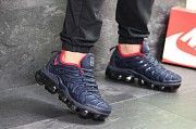 Мужские кроссовки темно синие с красным Air Vapormax Plus 7750 Мелитополь