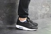 Мужские кроссовки черно - белые Air Max Zero QS 8081 Мелитополь