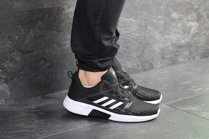 Мужские кроссовки черно-белые Climacool 8034 Мелитополь - изображение 1