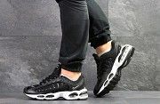 Мужские кроссовки черно-белые Air Max 7689 Мелитополь