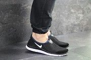 Мужские кроссовки черно-белые Free Run 3.0 7947 Мелитополь