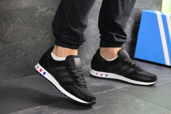 Мужские кроссовки черные La Trainer 7820 Мелитополь - изображение 1