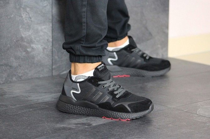 Мужские кроссовки черные Jogger Boost 8435 Мелитополь - изображение 1