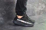 Мужские кроссовки черные Yeezy Boost 350 v2 8052 Мелитополь