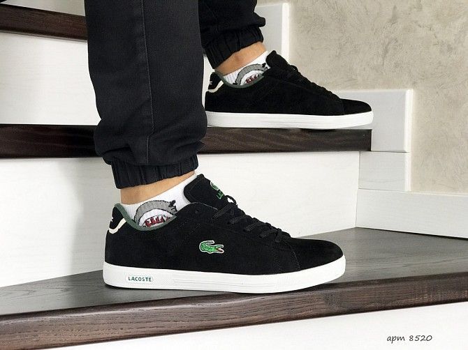 Мужские кроссовки черные Lacoste 8520 Мелитополь - изображение 1
