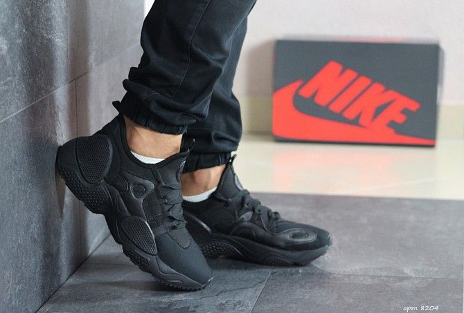 Мужские кроссовки черные Air Huarache 8204 Мелитополь - изображение 1