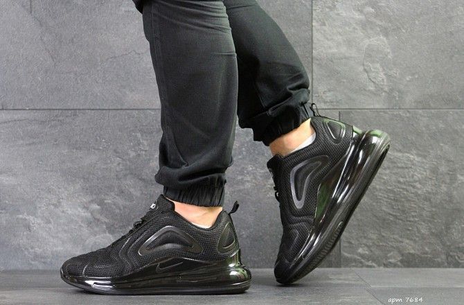 Мужские кроссовки черные Nike Air Max 720 7684 Мелитополь - изображение 1