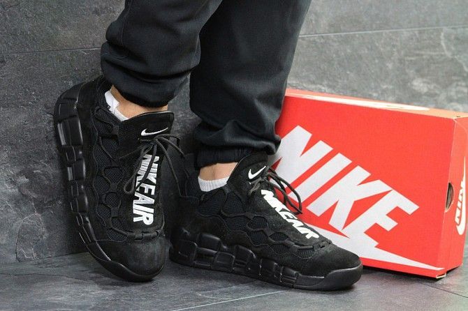 Мужские кроссовки черные Air Uptempo 96 6716 Мелитополь - изображение 1