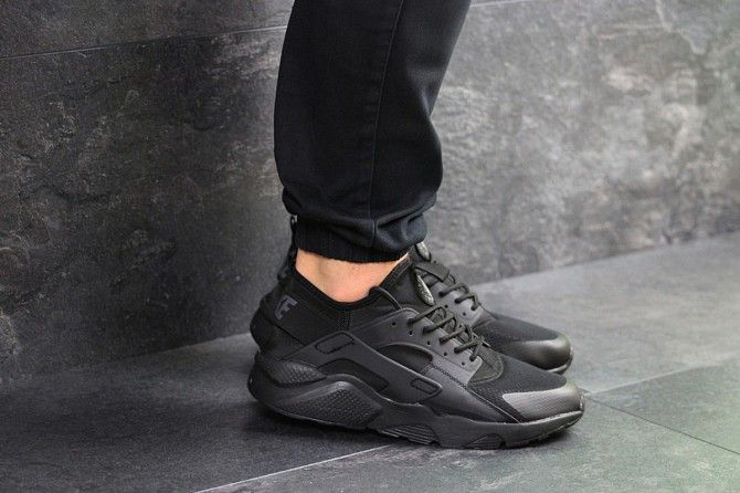 Мужские кроссовки черные Huarache 7895 Мелитополь - изображение 1