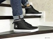 Мужские кроссовки черные с белым Converse All Star 8562 Мелитополь