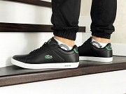 Мужские кроссовки черные с белым Lacoste 8518 Мелитополь