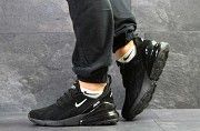 Мужские кроссовки черные с белым Nike Air Max 270 7003 Мелитополь
