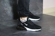 Мужские кроссовки черные с белым Nike Air Max 270 8397 Мелитополь