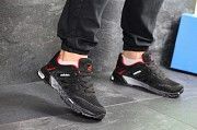 Мужские кроссовки черные с красным Marathon 7660 Мелитополь