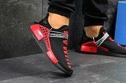 Мужские кроссовки черные с красным Nmd Human Race 7493 Мелитополь