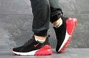 Мужские кроссовки черные с красным Air Max 270 7004 Мелитополь