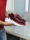 Мужские кроссовки черные с красным и белым Adidas Sharks 8293 Мелитополь